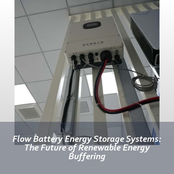 Flow Battery Energy Storage Systems: The Future of Renewable Energy Buffering